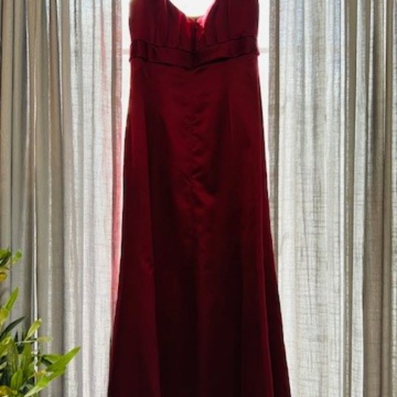Burgundy After Six formal dress - Picture 3 of 3